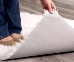 My Magic Carpet White Washable Shag Area Rug, (3' X 5') -Home Decor Store 810571827 5