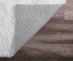 My Magic Carpet White Washable Shag Area Rug, (3' X 5') -Home Decor Store 810571827 6