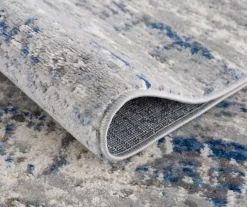 Keighley Blue & Cream Abstract Area Rug -Home Decor Store 810573865 4