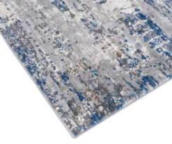 Keighley Blue & Cream Abstract Area Rug -Home Decor Store 810573865 5