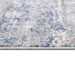 Keighley Blue & Cream Abstract Area Rug -Home Decor Store 810573865 6