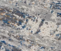 Keighley Blue & Cream Abstract Area Rug -Home Decor Store 810573865 9