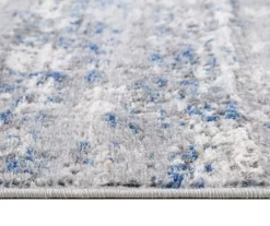 Keighley Blue & Cream Abstract Area Rug -Home Decor Store 810573866 810573867 810573868 810573869 8