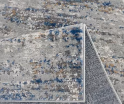 Keighley Blue & Cream Abstract Area Rug -Home Decor Store 810573866 810573867 810573868 810573869 9