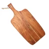 21.5" X 9.5" Acacia Wood Handle Cutting Board