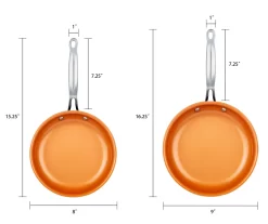 Masterpan Bronze 2-Piece Aluminum Fry Pan Set -Home Decor Store 810579253 4