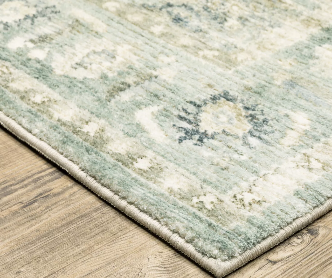 Savyille Green & Ivory Floral Medallion Area Rug 8 Savyille Green & Ivory Floral Medallion Area Rug - Image 8