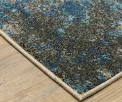 Veejay Blue & Ivory Abstract Area Rug -Home Decor Store 810584623 2