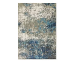 Veejay Blue & Ivory Abstract Area Rug -Home Decor Store 810584703