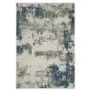 Torben Beige & Blue Abstract Outdoor Area Rug, (3.3' X 5')