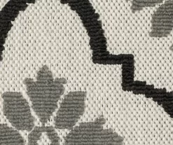 Torgnea Beige & Black Floral Quatrefoil Outdoor Area Rug, (7.1' X 10') -Home Decor Store 810584755 4