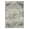 Ludlow Blue & Tan Floral Medallion Area Rug