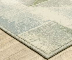 Franklin Blue & Green Geometric Color Block Area Rug -Home Decor Store 810584922 2