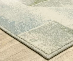 Franklin Blue & Green Geometric Color Block Area Rug -Home Decor Store 810584923 2