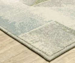 Franklin Blue & Green Geometric Color Block Area Rug -Home Decor Store 810584924 2