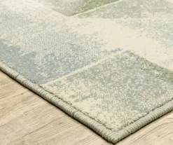 Franklin Blue & Green Geometric Color Block Area Rug -Home Decor Store 810584926 2