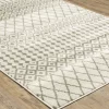 Georgeanna Ivory Geometric Block Area Rug, (7.1' X 10')
