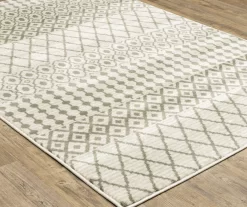 Georgeanna Ivory Geometric Block Area Rug, (7.1' X 10')