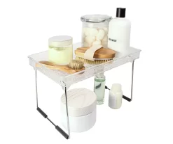Storage Made Simple Clear Collapsible Stacking Countertop Shelf -Home Decor Store 810587916 5