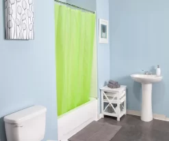 Kenney 13-Piece Medium-Weight PEVA Shower Liner & Roller Ring Set -Home Decor Store 810587944 2