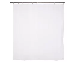 Kenney 13-Piece Medium-Weight PEVA Shower Liner & Roller Ring Set