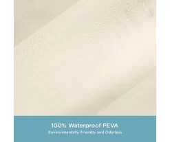 Kenney 13-Piece Medium-Weight PEVA Shower Liner & Roller Ring Set -Home Decor Store 810587948 4