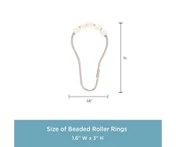 Kenney 13-Piece Medium-Weight PEVA Shower Liner & Roller Ring Set -Home Decor Store 810587948 6