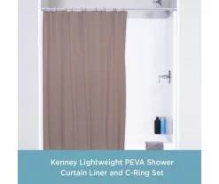 Kenney 13-Piece Lightweight PEVA Shower Liner & C-Ring Set -Home Decor Store 810587949 2
