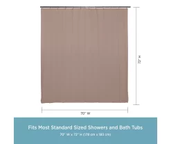 Kenney 13-Piece Lightweight PEVA Shower Liner & C-Ring Set -Home Decor Store 810587949 3