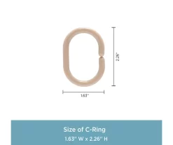 Kenney 13-Piece Lightweight PEVA Shower Liner & C-Ring Set -Home Decor Store 810587949 6