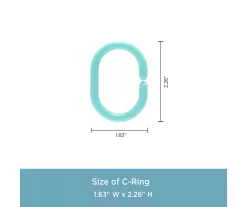 Kenney 13-Piece Lightweight PEVA Shower Liner & C-Ring Set -Home Decor Store 810587953 6