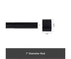 Kenney Resort Portfolio Maldives Twist & Fit Adjustable Shower Curtain Rod -Home Decor Store 810587955 4