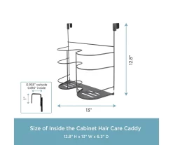 Black Hair Accessory Hanging Cabinet Caddy -Home Decor Store 810587997 3