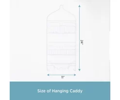 White 2-Tier Hanging Shower Caddy -Home Decor Store 810587999 3