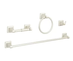 Fast Fit™ Juliette Brushed Nickel 4-Piece Bath Hardware Set