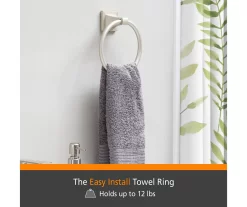 Fast Fit™ Juliette Brushed Nickel 4-Piece Bath Hardware Set -Home Decor Store 810588005 6