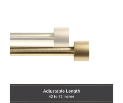 Kenney Resort Portfolio Maldives Twist & Fit Adjustable Shower Curtain Rod -Home Decor Store 810588012 3