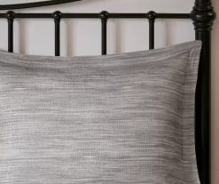 Kelan Gray Streak Patchwork Seersucker California King 7-Piece Comforter Set -Home Decor Store 810590769 810590768 810590767 9