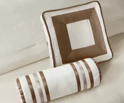 Beverly Taupe & Brown Color Block California King 7-Piece Comforter Set -Home Decor Store 810590772 810590771 810590770 6