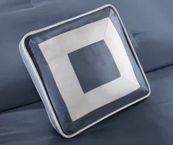 Beverly Navy & White Color Block King 7-Piece Comforter Set -Home Decor Store 810590775 810590774 810590773 5