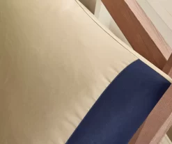 Rick Navy & Beige Crisscross Full 9-Piece Comforter Set -Home Decor Store 810590798 810590797 810590796 810590795 9