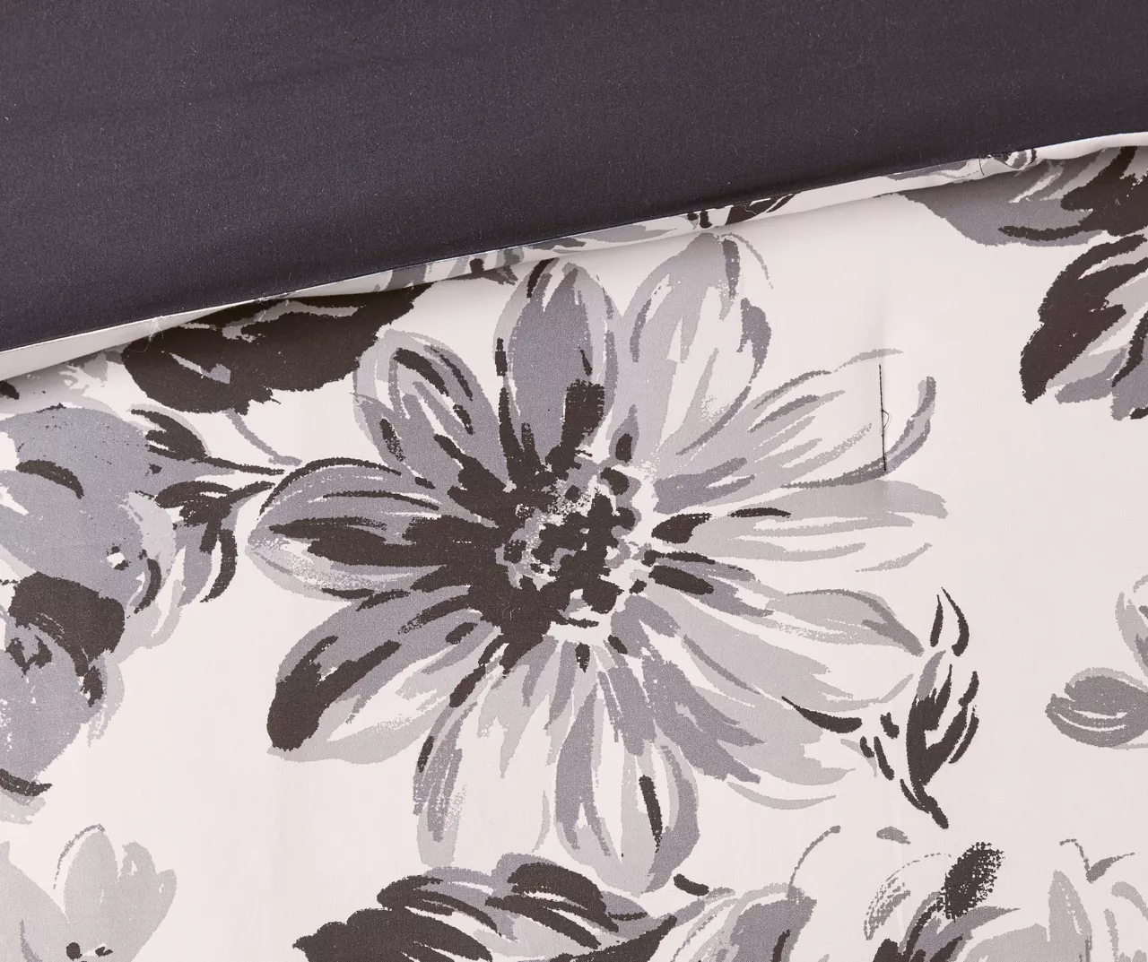 Hannah White & Black Floral Comforter Set 10 Hannah White & Black Floral Comforter Set - Image 10
