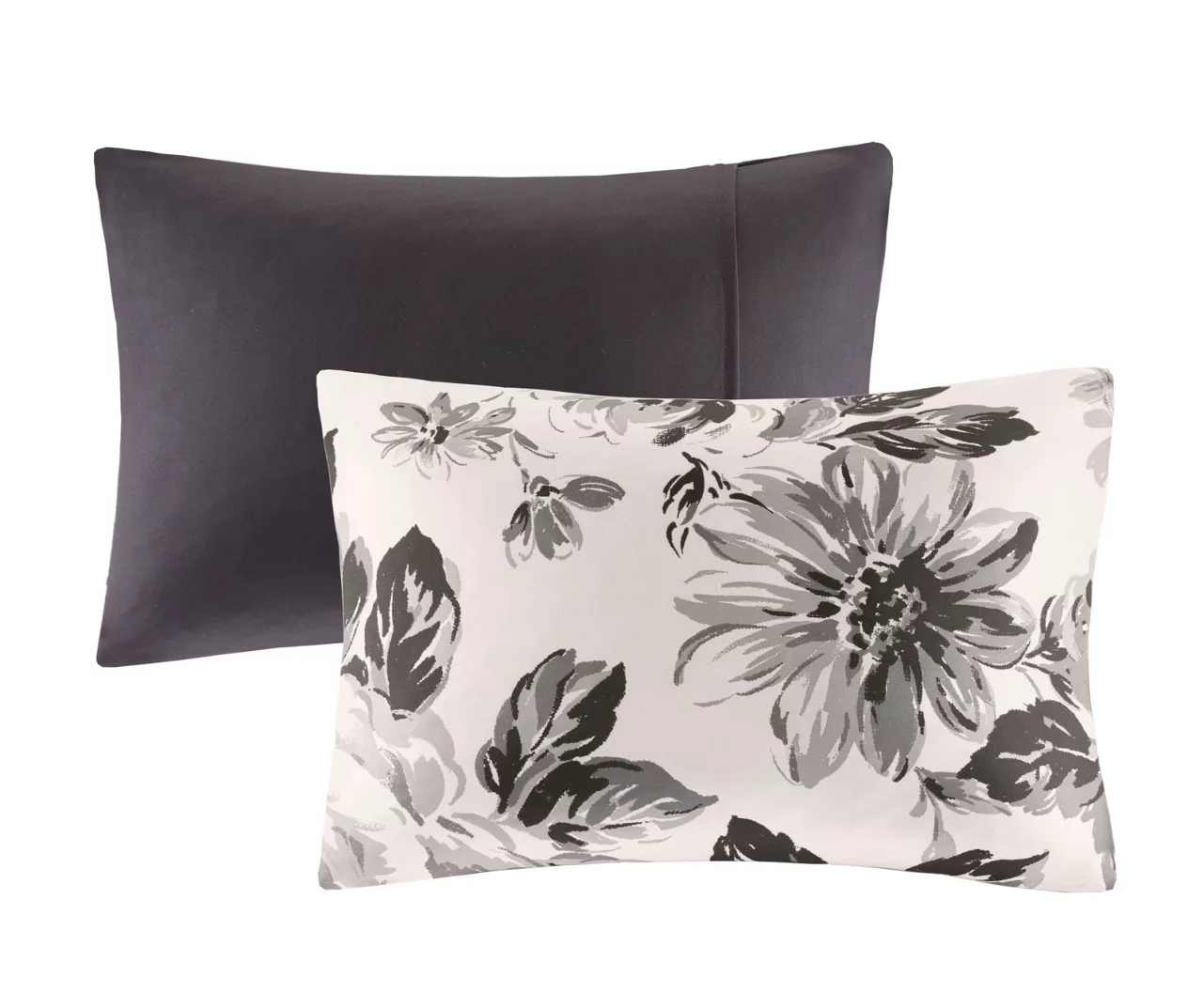 Hannah White & Black Floral Comforter Set 4 Hannah White & Black Floral Comforter Set - Image 4