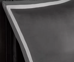 Eliot Silver & White Damask Jacquard King 8-Piece Comforter Set -Home Decor Store 810590843 810590842 810590841 7