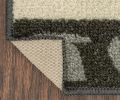 "Good Morning" Gray & Cream Coffee Kitchen Rug, (30" X 18") -Home Decor Store 810591260 2