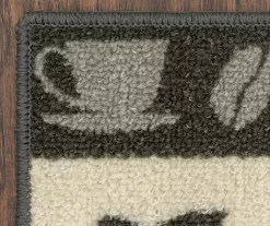 "Good Morning" Gray & Cream Coffee Kitchen Rug, (30" X 18") -Home Decor Store 810591260 5