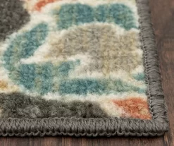 Mynah Gray & Mustard Floral Kitchen Rug, (30" X 18") -Home Decor Store 810591331 4