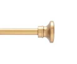 Augusta Burnished Brass 5/8" Curtain Rod, (30"-84")