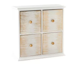 Grecian Getaway Off-White 4-Drawer Cubby -Home Decor Store 810592574 A1 1