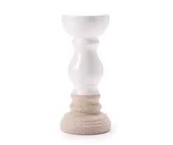Real Living Grecian Getaway Ivory & Beige Pillar Candle Holder